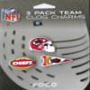 FOCO Kansas City Chiefs Officially Licensed NFL Shoe Decoration Charms  3 Pack Fan Footwear Accessories view 2
