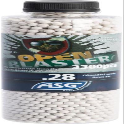 Evike Airsoft - ASG Open Blaster 6mm Outdoor Safe PLA Airsoft BBS (Weight: 0.28g / 3300 Rounds)