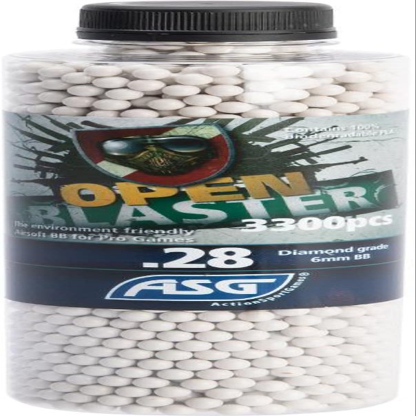 Evike Airsoft - ASG Open Blaster 6mm Outdoor Safe PLA Airsoft BBS (Weight: 0.28g / 3300 Rounds)