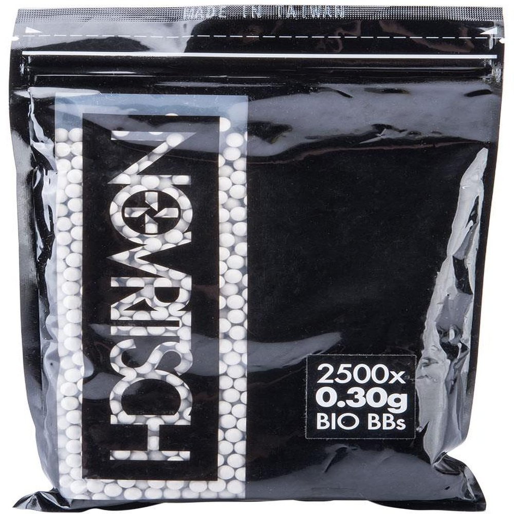 Evike Airsoft - Novritsch 2500 Round Precision Sniper Standard 6mm Outdoor Safe PLA Airsoft BBS (Weight: .30g)