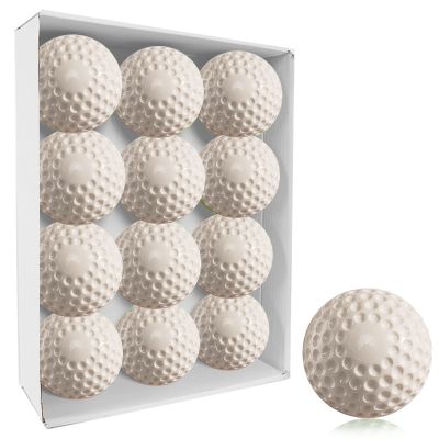 Baisidiwei 12 Pack Pitching Machine Baseballs,9-Inch Pitching Machine Baseballs for Hand-Eye Coordination, Hitting and Fielding Practice