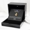 Heart Knot Gold Necklace Luxury Box to My Daughter from Dad Heart Necklace, Giftboxed Necklace and Giftcard for Daughter Christmas Birthday Graduati view 2