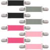 Zkptops 4 Pairs Mitten Clips for Kids Toddlers Baby Elastic Gloves Clips Tight Winter Mitten Clips Gloves Holder Strap Hook Attachment String Clothes Dress Cinch Clips Shirt Sweater Clips (4 Colors) view 1