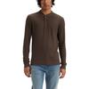 Levi's Men's Long Sleeve Thermal 3 Button Henley, (New) Chocolate Brown, Small view 1