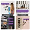 Cabilock 2pcs Yoga Mat Wall Storage Rack Acrylic Fitness Equipment Organizer for Home Gym Easy to Install Exercise Mat Holder Convenient Wall Mount for Bands view 4