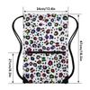 HOLYLUCK Drawstring Backpack Bag Sport Gym Sackpack (colorful white leopard) view 2