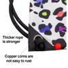 HOLYLUCK Drawstring Backpack Bag Sport Gym Sackpack (colorful white leopard) view 4