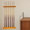 BESPORTBLE 1set Billiard Cue -mounted Design Decorative Multi-hole Holder for Cues Storage for Billiard Enthusiasts Unique Display Stand view 2