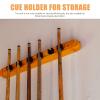 BESPORTBLE 1set Billiard Cue -mounted Design Decorative Multi-hole Holder for Cues Storage for Billiard Enthusiasts Unique Display Stand view 3