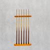 BESPORTBLE 1set Billiard Cue -mounted Design Decorative Multi-hole Holder for Cues Storage for Billiard Enthusiasts Unique Display Stand view 4