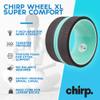 Chirp Wheel XL - Super Comfort Back Massage Roller - Wider Back Stretcher & Cracking Device, Plush Cushion, Enhanced Stability, Spinal Protection, Point Pressure | High Density Foam, Up to 500 lbs view 2