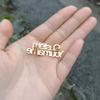 Personalized Nameplated with Heart Brooch Custom Two Name Stainless Steel Brooch for Women Jewelry 3 Plating Color (rose gold) view 4