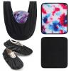 Anglekai 4 Pack Bowling Ball Accessory Kit, 10" x 8" Bowling Ball Towels/Polisher Bag/Shoe Protector Covers for Clean/Storage view 1