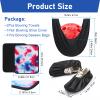 Anglekai 4 Pack Bowling Ball Accessory Kit, 10" x 8" Bowling Ball Towels/Polisher Bag/Shoe Protector Covers for Clean/Storage view 2