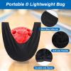 Anglekai 4 Pack Bowling Ball Accessory Kit, 10" x 8" Bowling Ball Towels/Polisher Bag/Shoe Protector Covers for Clean/Storage view 4