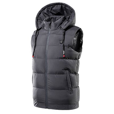 XUNRYAN Heated Vest Jackets Kids Teens Girls Boys Unisex Sleeveless Jacket Hood Winter Coat USB Rechargeable No Battery