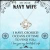 Love Knot Silver Necklace Luxury Box Navy Wife Gift Ideas from Husband, Jewelry Gift for Marine Corps, Navy Chief Gifts, Navy Corpsman, Navy Retirem view 1
