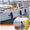 8 Pcs Boat Fender Clips Adjustable Pontoon Boat Square Rail Fender Cleats Rail Fender Cleats Quick Adjust Boat Fender Clips Hanger Holders for Pontoon Bumpers Boat Accessories for Bumpers, Grey view 4