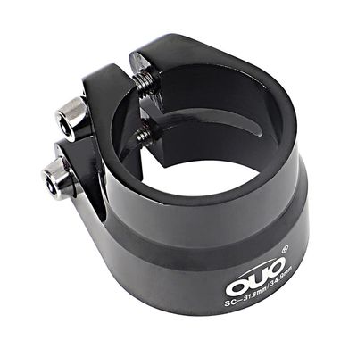 1pcs Aluminum Alloy Bicycle Double Layer CNC Seat Tube Clip Oversized 31.8/34.9mm Thick Seat Tube Clip for Mountain Bike,Road Bike