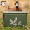 Olive Drab Green M2A1/A2 50 Cal Ammo Can  If It Flies It Dies Laser Engraved Metal Ammo Storage Box  Durable, Waterproof Storage Box for Tools - Versatile Ammunition Box for Outdoor Enthusiasts view 4