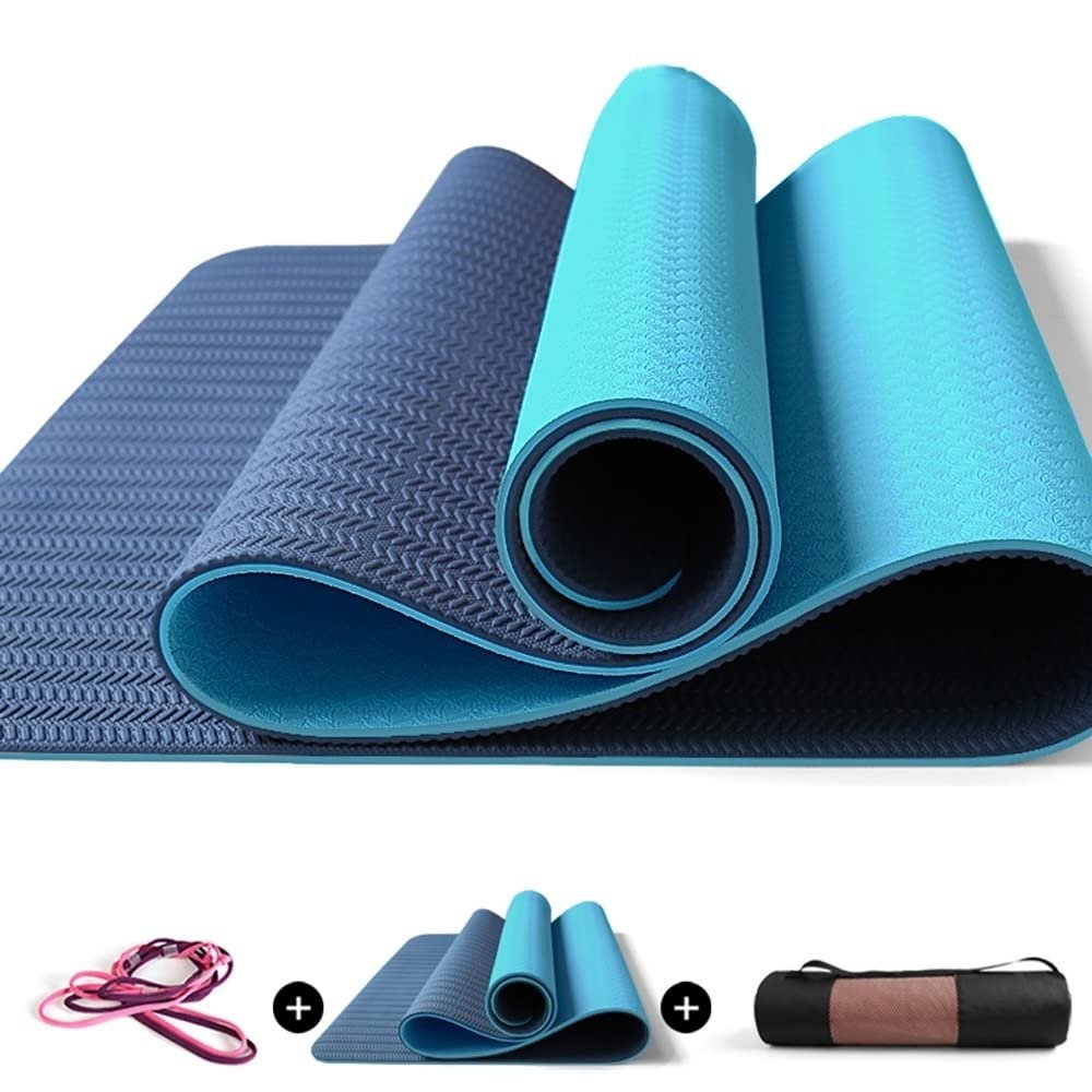 AAGAZA Yoga Mat - Thickened Long Fitness Mat - Beginner Yoga Mats for Women & Men - Exercise Mat