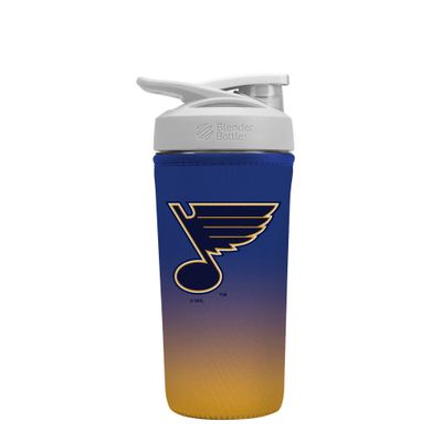 Sok It BotlSok NHL Hockey Protein Blender Shaker Bottle Sleeve Insulated Neoprene Cover (St. Louis Blues, Fits 28oz Blender)