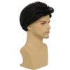 Kaneles Mens Black Wig Short Synthetic Halloween Daily Costume Soft Natural Hair Wigs view 4