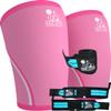 Nordic Lifting Knee Sleeves Large - Pink Bundle with Wrist Wraps 1p - Aqua Blue view 1