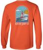 Koloa Surf Company Men's Surfing Claus Logo Long Sleeve Tees-Tall-4XLT-Orange/c view 1