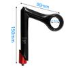 WEERAS Electroplated Aluminum Alloy Bicycle Quill Stem Full CNC Grinding Classic Vintage Bicycle Stem 31.8 mm Black view 3