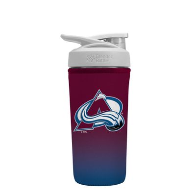 Sok It BotlSok NHL Hockey Protein Blender Shaker Bottle Sleeve Insulated Neoprene Cover (Colorado Avalanche, Fits 28oz Blender)