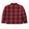 ZENTHACE Big Kids Boys Girls Flannel Jacket Shacket Sherpa Fleece Lined Flannel Plaid Shirt Fall Winter Coat Red S Size 5-6 view 4