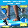 Surfups Shakafoot Paddleboard Sandals, Silicone Water Shoes w/Arch Support, Adjustable Ankle Straps, Paddleboarding Accessory for SUP Foot Comfort, Paddle Longer, Large, Medium, Men and Woman view 4