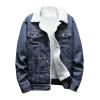 XUNRYAN Teen Boys Winter Warm Denim Coats Fleece Sherpa Jackets Casual Button Down Shacket Jacket Outerwear Xmas Gifts view 3
