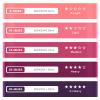Honmein Resistance Bands for Working Out, Exercise Bands with 5 Resistance Levels Fit for Home Fitness, Strength Training, Natural Latex Resistance Band Include Instruction Guide and Carry Bag (Pink) view 3