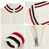 lunhaifi Men's Casual Slim Pullover Zipper Sweater,Pullover Sweaters for Men Slim Mock Neck Polo 1/4 Zip Sweaters (Navy Blue,5XL) view 4