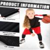 Patelai 8 Pair Kids Arm and Sleeve Set Non Slip Long Compression Basketball Soccer Football Leg Sleeve for Boy Girl Youth(Medium,White, Black, Blue, Gray) view 2