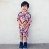 HINTINA Toddler Little Boy Shorts Set Hawaiian Outfit Short Sleeve leaf Floral Flower Shirt Summer Clothes Set Suit 3-4T view 3