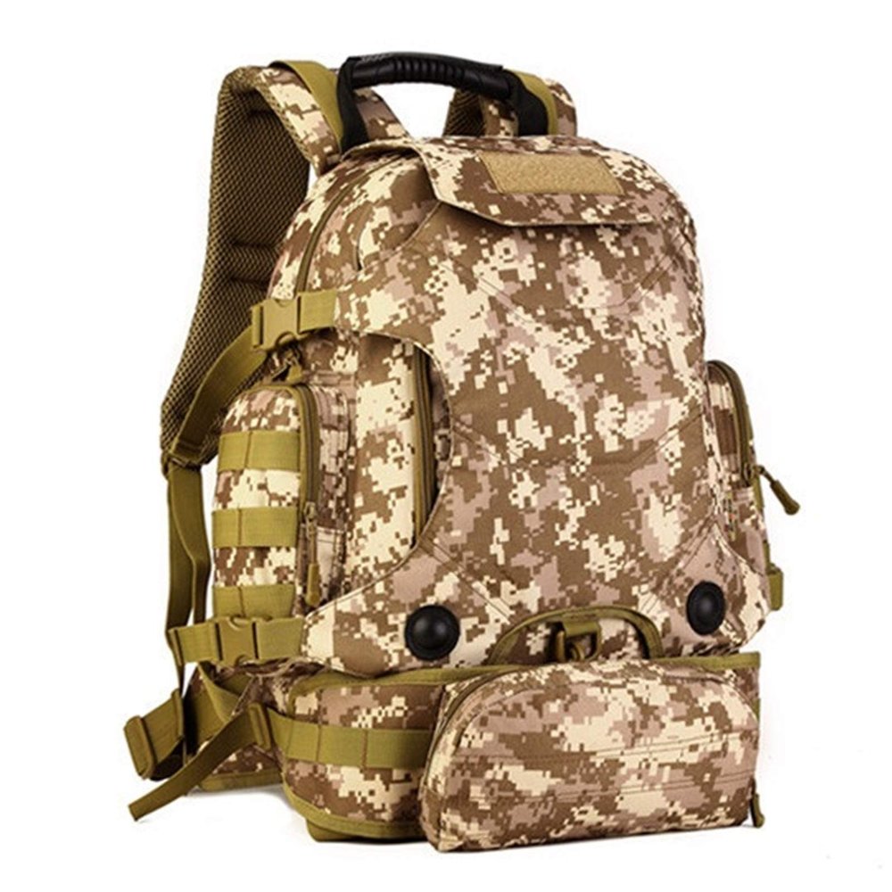 Jungle Leopard 40L Travel Rucksack Tsctical Backpack Army Molle Outdoor Sport Bag Men Camping Hiking Military (Color : S427-40L-DD)