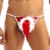 Zaldita Mens Christmas Boxer Briefs Santa Claus Flannel Costume Xmas Short Pants RedE X-Large view 3