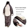 AXUYU Wearable Sleeping Bag 3 Season Bear-Shaped Sleeping Bag Camping Adults Full Body Sleep Pouch for Camping,Traveling, Hiking, Backpacking/XL view 3