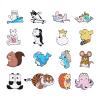 16pcs Alloy Enamel Brooches Pins 16 Styles Animal Themed Lapel Pins Badges for DIY Clothes Bags Backpacks Hats Decoration view 1