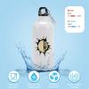 VEHFA Volleyball Sports Water Bottles Personalized Volleyball Crack in The Wall Aluminum Water Bottle with Carabiner Clip & Sport Top, 20 OZ view 3