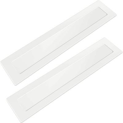 Deekin Baseball Pitching Rubber Thin Rubber Throw Down Pitcher's Mound Portable Pitching Mound Bases Plate Mat for Baseball Softball Pitcher Practice Drills Training Skill Camps(White,2 Pcs)