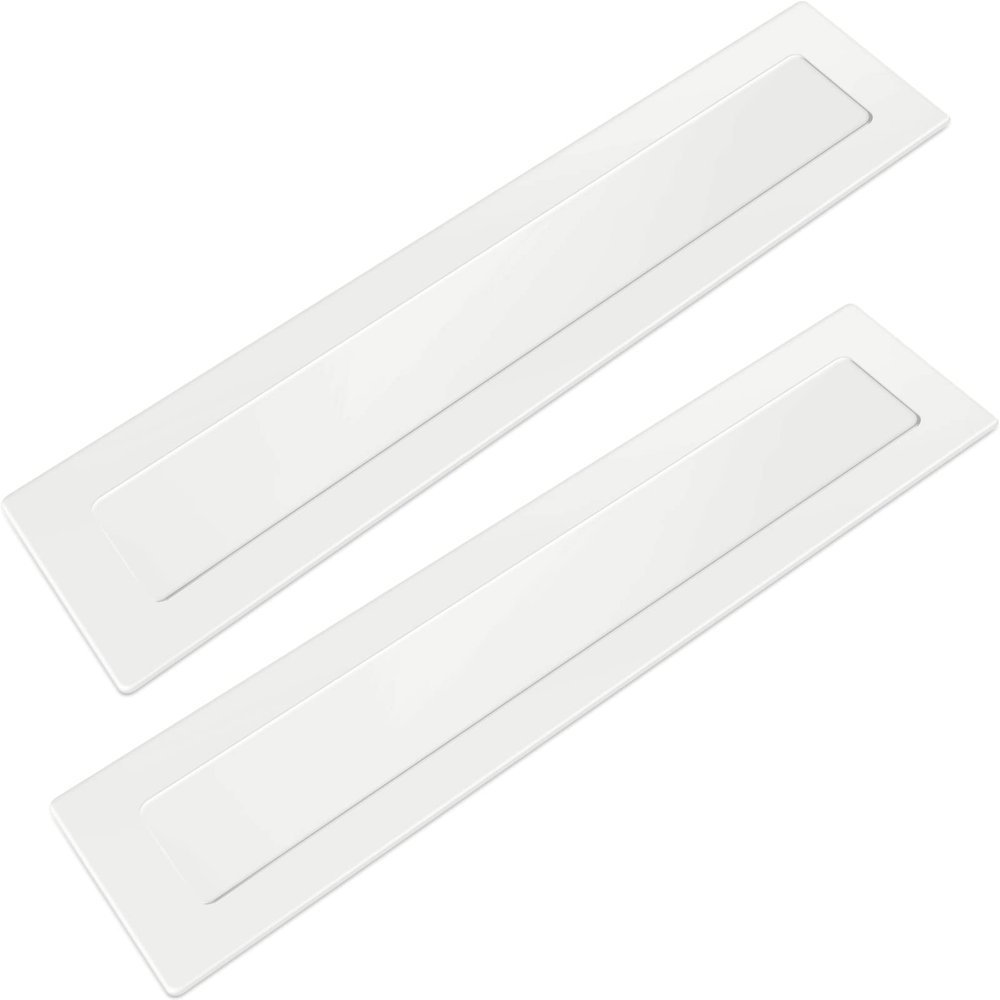 Deekin Baseball Pitching Rubber Thin Rubber Throw Down Pitcher's Mound Portable Pitching Mound Bases Plate Mat for Baseball Softball Pitcher Practice Drills Training Skill Camps(White,2 Pcs)