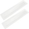 Deekin Baseball Pitching Rubber Thin Rubber Throw Down Pitcher's Mound Portable Pitching Mound Bases Plate Mat for Baseball Softball Pitcher Practice Drills Training Skill Camps(White,2 Pcs) view 1