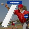 Deekin Baseball Pitching Rubber Thin Rubber Throw Down Pitcher's Mound Portable Pitching Mound Bases Plate Mat for Baseball Softball Pitcher Practice Drills Training Skill Camps(White,2 Pcs) view 3