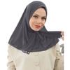 AIBEARTY Women Fashion Instant Muslim Turban Hijab with Snap Fastener Breathable Headscarf Bonnet Cap Turban Hat Shawl view 1