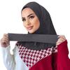 AIBEARTY Women Fashion Instant Muslim Turban Hijab with Snap Fastener Breathable Headscarf Bonnet Cap Turban Hat Shawl view 4