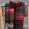 Bluelans Mens Winter Warm Cashmere Scarf Plaid Tassel Scarf for Men Soft Long Cotton Scarves Red view 3